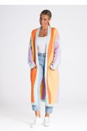 Sweter Kardigan Model M985 Mint/Orange/Violet - Figl