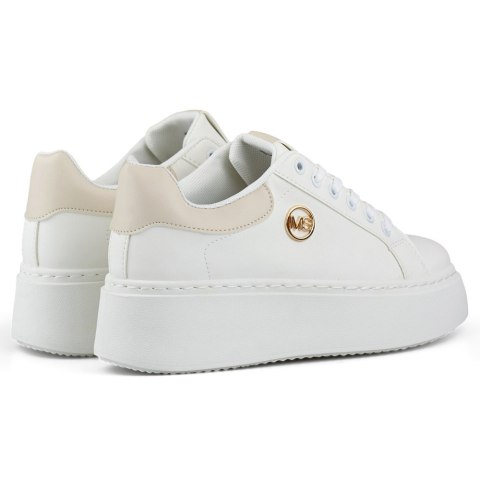 Białe sneakersy na grubej podeszwie buty sportowe damskie - 40 Primohurt Białe sneakersy na grubej podeszwie buty sportowe damskie - 40 Primohurt