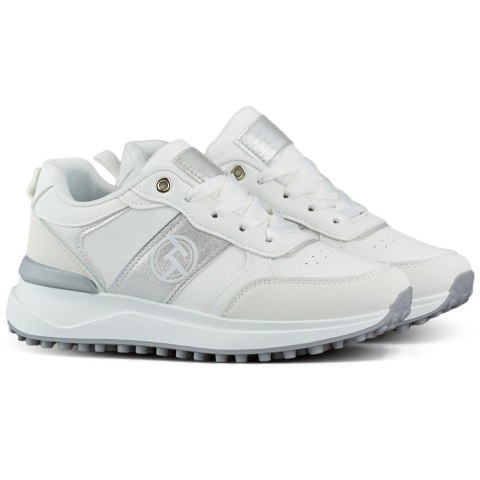 Białe wygodne sneakersy damskie na co dzień - 38 Primohurt Białe wygodne sneakersy damskie na co dzień - 38 Primohurt