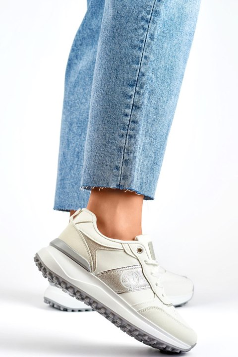 Białe wygodne sneakersy damskie na co dzień - 39 Primohurt Białe wygodne sneakersy damskie na co dzień - 39 Primohurt