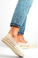 Beżowe espadryle z siateczki przewiewne espadryle damskie - 38 Primohurt