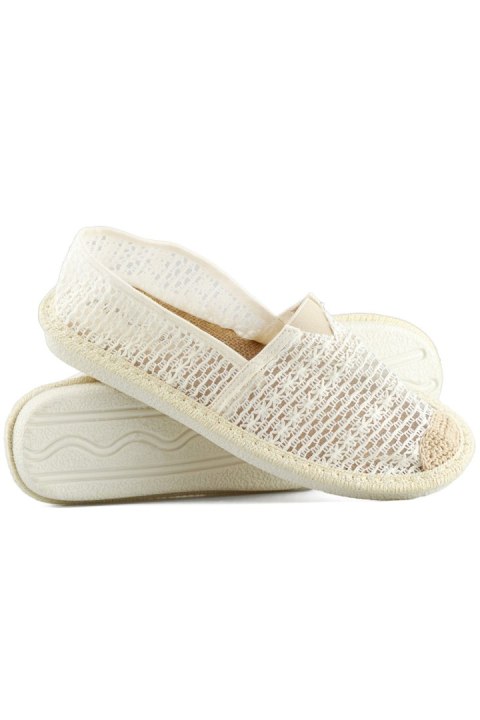 Beżowe espadryle z siateczki przewiewne espadryle damskie - 39 Primohurt Beżowe espadryle z siateczki przewiewne espadryle damskie - 39 Primohurt