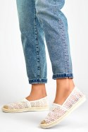 Białe espadryle z siateczki przewiewne espadryle damskie - 37 Primohurt