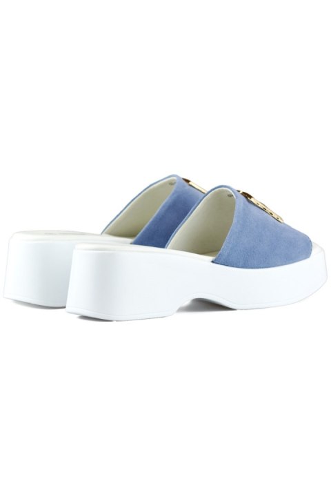 Blue jeans eleganckie wygodne klapki na grubej podeszwie - 38 Primohurt Blue jeans eleganckie wygodne klapki na grubej podeszwie - 38 Primohurt