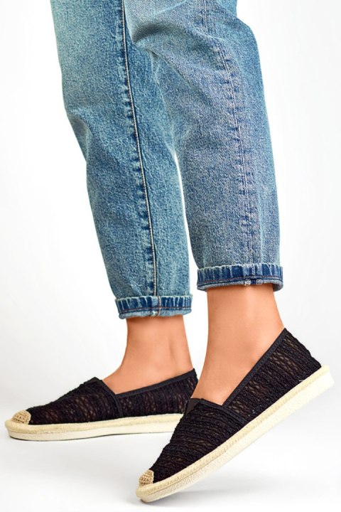 Čierne sieťované espadrilky vzdušné dámske espadrilky - 39 Primohurt Čierne sieťované espadrilky vzdušné dámske espadrilky - 39 Primohurt