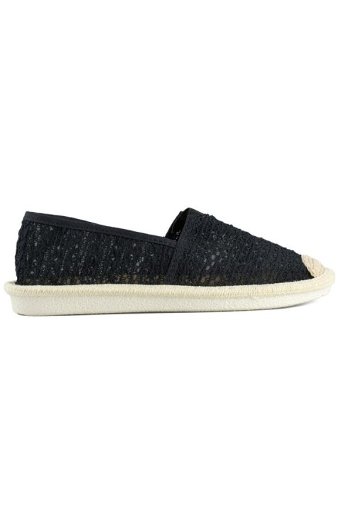 Čierne sieťované espadrilky vzdušné dámske espadrilky - 39 Primohurt Čierne sieťované espadrilky vzdušné dámske espadrilky - 39 Primohurt