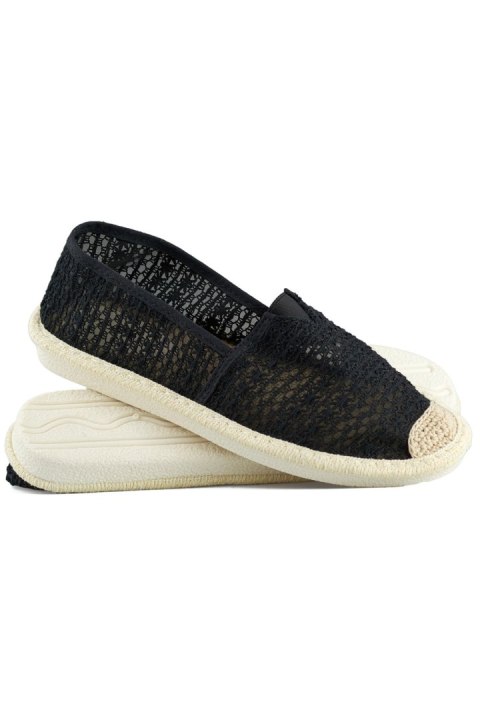 Čierne sieťované espadrilky vzdušné dámske espadrilky - 40 Primohurt Čierne sieťované espadrilky vzdušné dámske espadrilky - 40 Primohurt