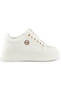 Białe sneakersy damskie na grubej podeszwie - 40 Primohurt