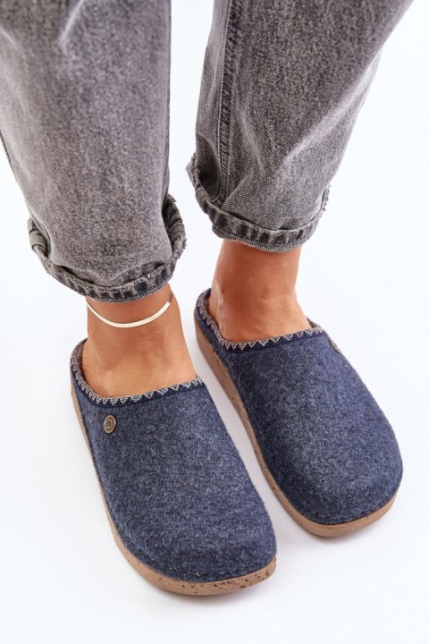 Kapcie Model Inblu ED000018 Navy - Step in style Kapcie Model Inblu ED000018 Navy - Step in style
