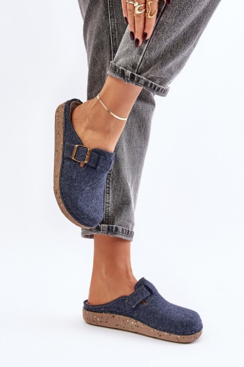 Kapcie Model Inblu ED000019 Navy - Step in style Kapcie Model Inblu ED000019 Navy - Step in style