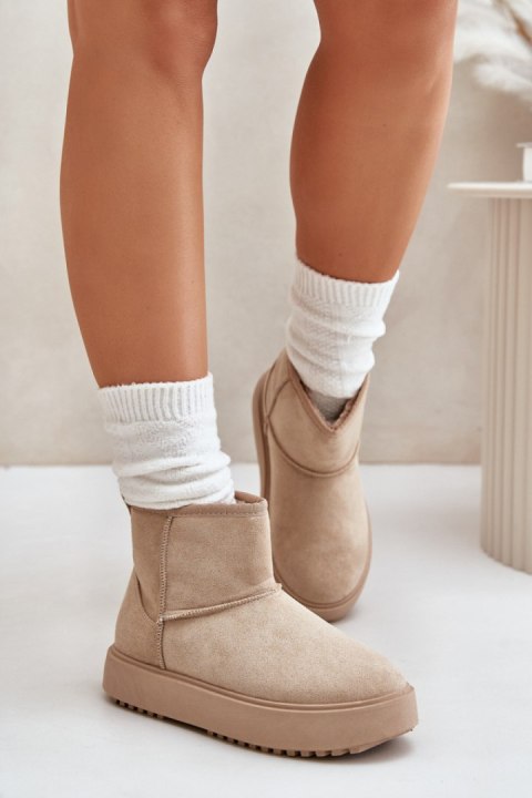 Śniegowce Model Atteria 24BT26-7408 Beige - Step in style Śniegowce Model Atteria 24BT26-7408 Beige - Step in style