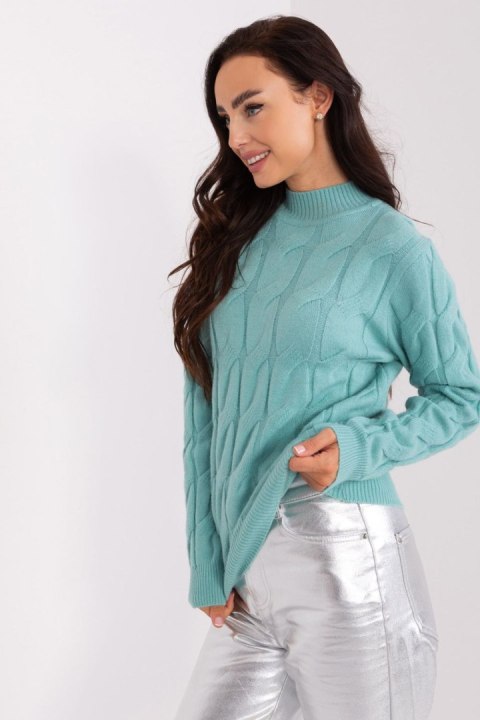 Sweter Damski Model AT-SW-2235.00P Mint - AT Sweter Damski Model AT-SW-2235.00P Mint - AT