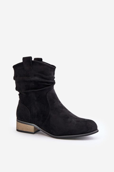Botki Model Elletinnia 24BT02-3046 Black - Step in style Botki Model Elletinnia 24BT02-3046 Black - Step in style