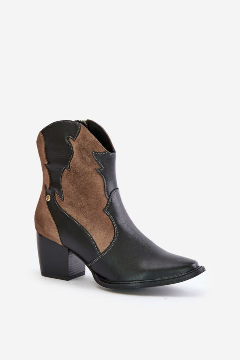 Botki Model Maciejka 06694-02 Brown - Step in style Botki Model Maciejka 06694-02 Brown - Step in style