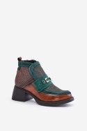 Botki Model Maciejka 06747-29 Brown/Green - Step in style