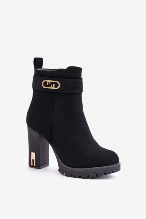 Botki Model Narielis 3089 Black - Step in style Botki Model Narielis 3089 Black - Step in style