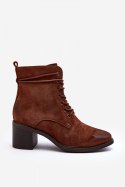 Botki Model Serellia 260052FX-SU Brown - Step in style