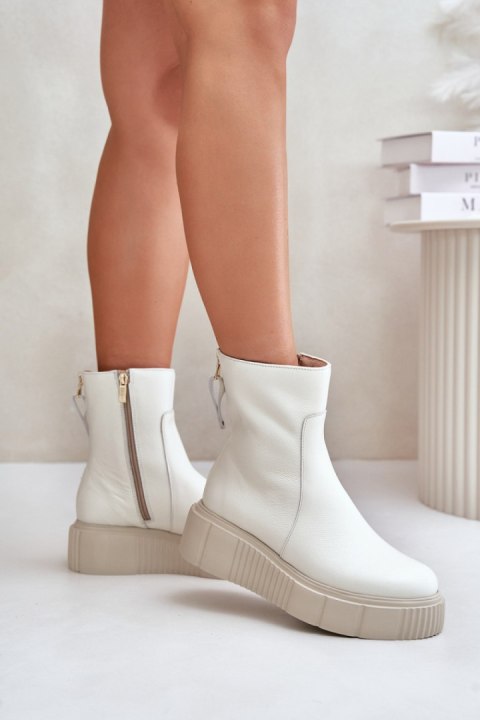Botki Model Zazoo 60369 Light Beige - Step in style Botki Model Zazoo 60369 Light Beige - Step in style