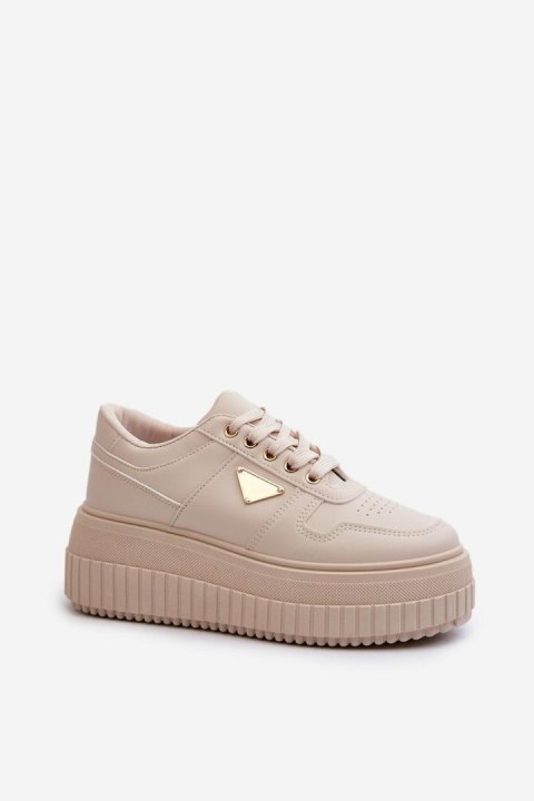 Buty Sportowe Model Chrisstin TL252-8 Light Beige - Step in style Buty Sportowe Model Chrisstin TL252-8 Light Beige - Step in style