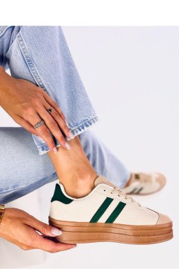 Sneakersy damskie ESSA BEIGE/GREEN - Inello