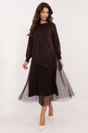 Sukienka Komplet Model MI-KMPL-23088.02P Dark Brown - Italy Moda
