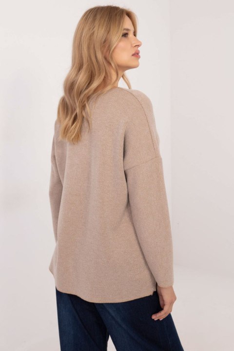 Sweter Damski Model DHJ-BZ-19238.26 Beige - Italy Moda Sweter Damski Model DHJ-BZ-19238.26 Beige - Italy Moda