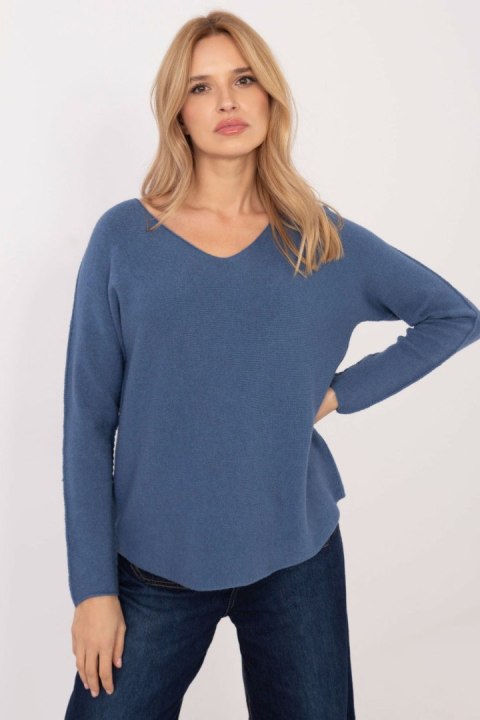 Sweter Damski Model IT-SW-0810.08P Dark Blue - BFG Sweter Damski Model IT-SW-0810.08P Dark Blue - BFG