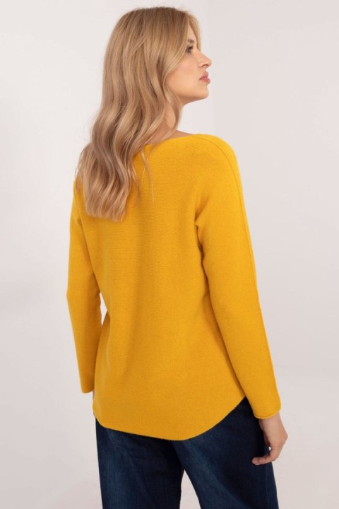 Sweter Damski Model IT-SW-0810.08P Dark Yellow - BFG Sweter Damski Model IT-SW-0810.08P Dark Yellow - BFG