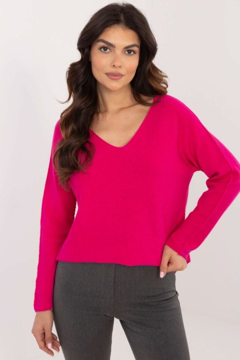 Sweter Damski Model IT-SW-0810.08P Fuksja - BFG Sweter Damski Model IT-SW-0810.08P Fuksja - BFG