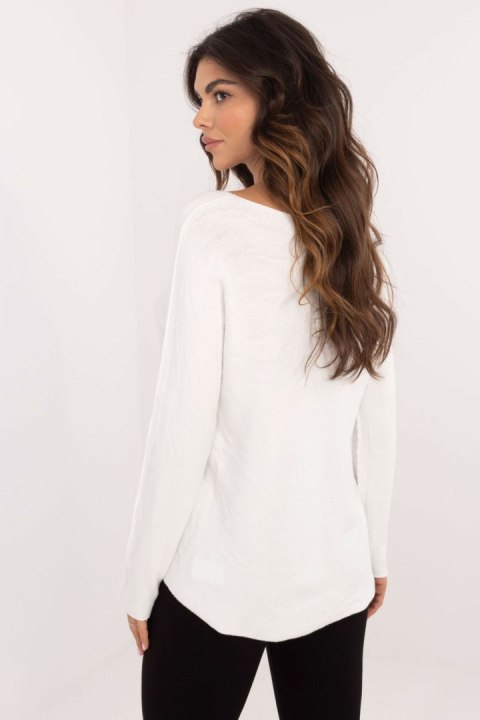 Sweter Damski Model IT-SW-0810.08P White - BFG Sweter Damski Model IT-SW-0810.08P White - BFG