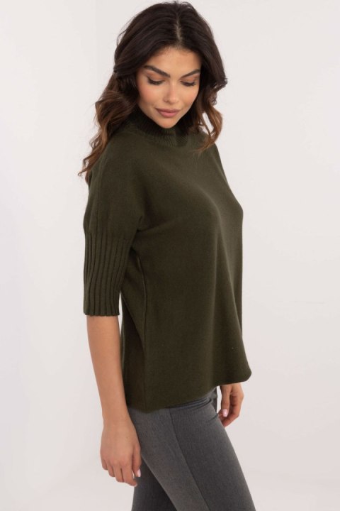 Sweter Damski Model IT-SW-0812.00 Khaki - BFG Sweter Damski Model IT-SW-0812.00 Khaki - BFG