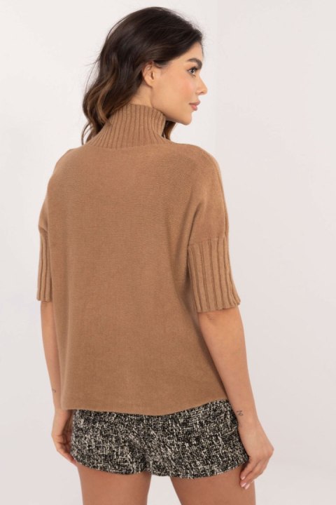 Sweter Damski Model IT-SW-0812.16X Camel - BFG Sweter Damski Model IT-SW-0812.16X Camel - BFG