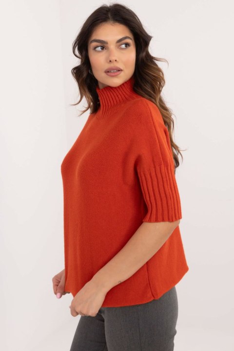 Sweter Damski Model IT-SW-0812.16X Dark Orange - BFG Sweter Damski Model IT-SW-0812.16X Dark Orange - BFG