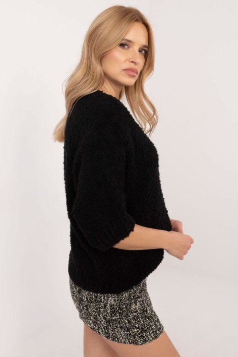 Sweter Damski Model MI-SW-1110.39P Black - Italy Moda Sweter Damski Model MI-SW-1110.39P Black - Italy Moda
