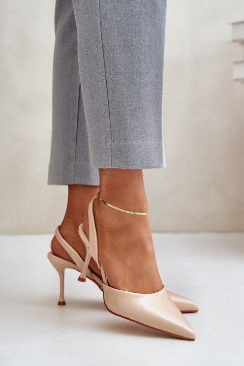 Szpilki Model Emmizola SQC-128 Beige - Step in style Szpilki Model Emmizola SQC-128 Beige - Step in style