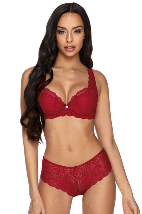 Biustonosz push up Biustonosz Usztywniany Model 3343/22 Lou Red - Mat Biustonosz push up Biustonosz Usztywniany Model 3343/22 Lou Red - Mat