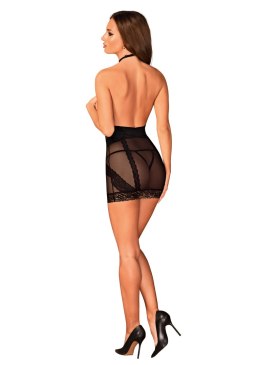 Komplet Model Lacrisia chemise Black - Obsessive