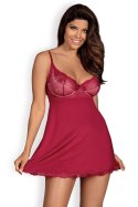 Komplet Model Rosalyne Babydoll Red - Obsessive