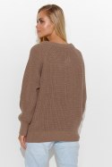 Sweter Damski Model S140 Cappuccino - Makadamia