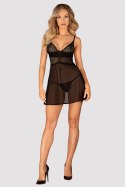 Komplet Model Chemeris Babydoll Black - Obsessive