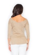 Bluzka Model 233 Beige - Figl