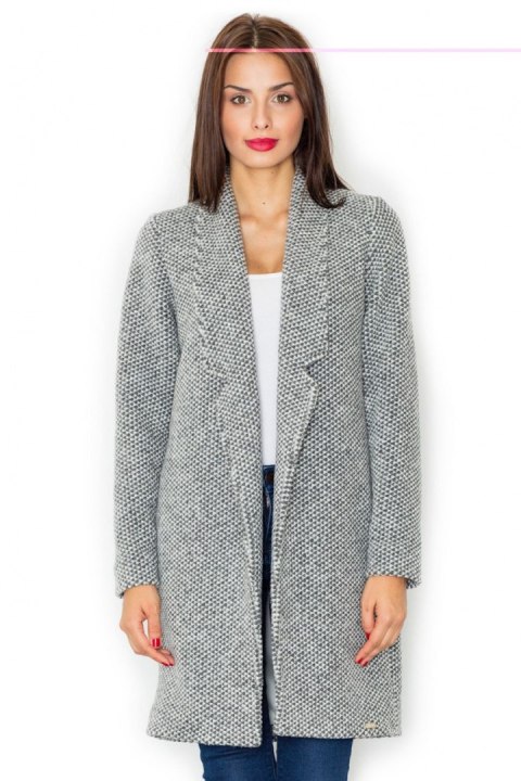 Płaszcz Damski Model M527 Grey - Figl Płaszcz Damski Model M527 Grey - Figl
