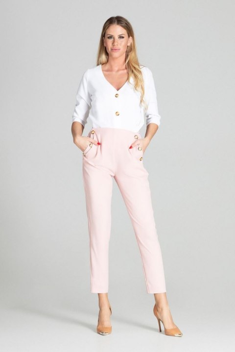 Spodnie Damskie Model M696 Pink - Figl Spodnie Damskie Model M696 Pink - Figl