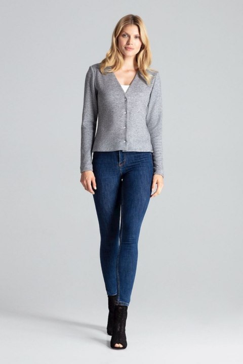 Sweter Damski Model M683 Grey - Figl Sweter Damski Model M683 Grey - Figl
