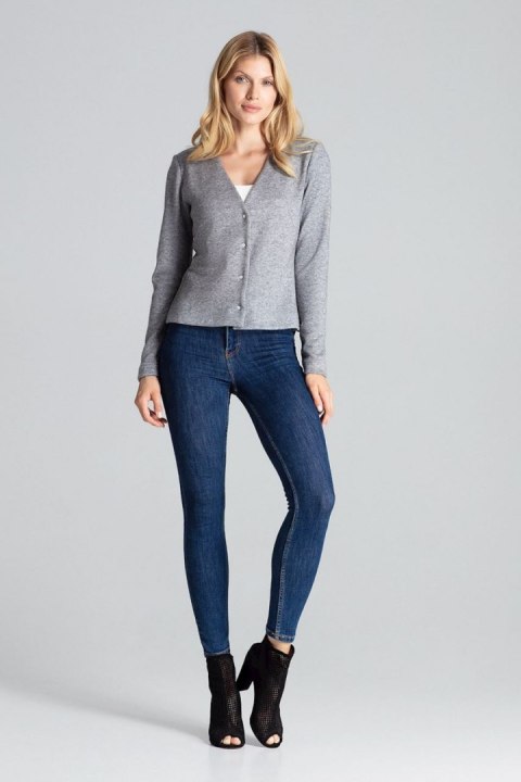 Sweter Damski Model M683 Grey - Figl Sweter Damski Model M683 Grey - Figl