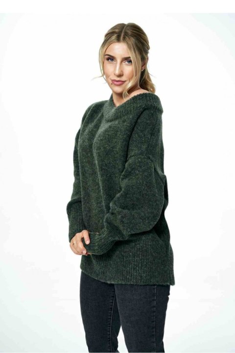 Sweter Damski Model M882 Dark Olive - Figl Sweter Damski Model M882 Dark Olive - Figl