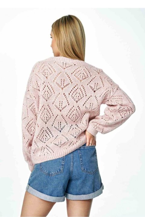 Sweter Damski Model M887 Light Pink - Figl Sweter Damski Model M887 Light Pink - Figl