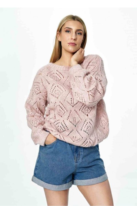 Sweter Damski Model M887 Light Pink - Figl Sweter Damski Model M887 Light Pink - Figl