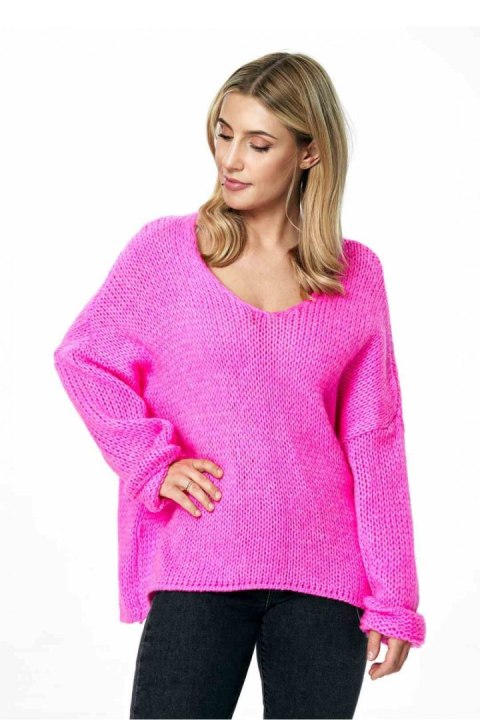 Sweter Damski Model M899 Pink - Figl Sweter Damski Model M899 Pink - Figl