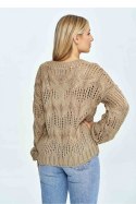 Sweter Damski Model M910 Brown - Figl